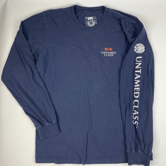 Untamed Class Tshirt Womens Medium Blue Lion - Picture 1 of 11